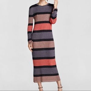 ZARA knit shimmer dress 🔥